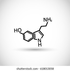 Chemical formula icon vector