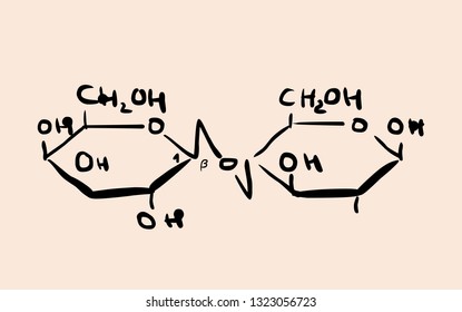 Chemical formula of lactose