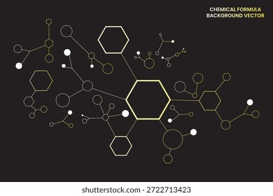 Fórmula Química Padrão Molecular Isolado no Fundo Branco, Diagrama de Estrutura Molecular Científica, Química e Ilustração de Vetor de Ciência