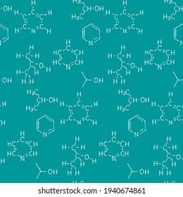 Chemical Formula Scheme On Blackboard Vector Stock Vector (Royalty Free ...