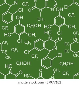 Chemical Formula Seamless Pattern Stock Vector (Royalty Free) 57977182 ...