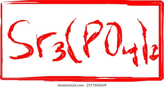 chemical formula for the strontium phosphate compound