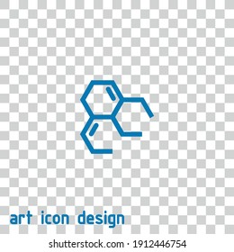 chemische Formel, Vektorsymbol auf abstraktem Hintergrund