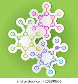 Chemical formulas background