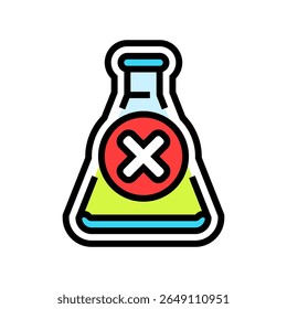 chemical free color icon vector. chemical free sign. isolated symbol illustration