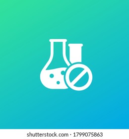 Sin sustancias químicas, sin ningún icono vector de aditivos