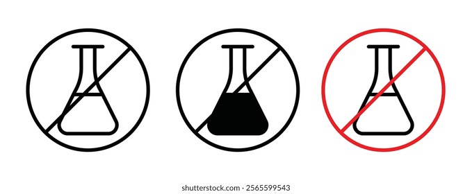 Chemical free sign vector in black and yellow colors