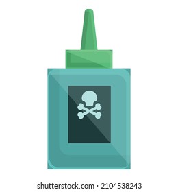 Chemical gel icon cartoon vector. Cleaner bottle. Toiler clean