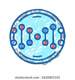 chemical genetic formula doodle icon sketch vector. chemical genetic formula sign. isolated symbol illustration