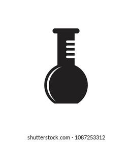 Chemical glass icon logo design vector