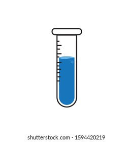 chemical glass simple vector design