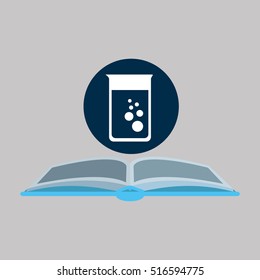 chemical glove with trest flask vector illustration eps 10