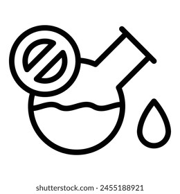 Chemical gluten icon outline vector. Free lactose. Grain allergy