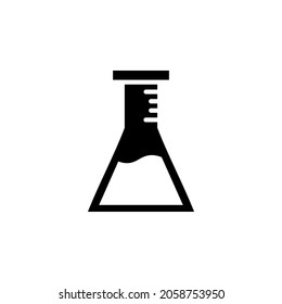 Chemical With Glyph Icon Illustration