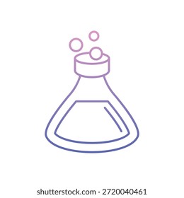 ícone químico limpo e ilustração vetorial moderna
