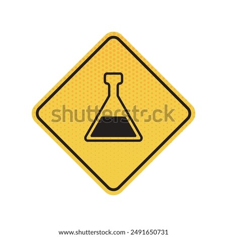 chemical icon information sign vector
