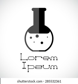 Chemical Icon. Vector illustration flat design
