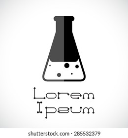 Chemical Icon. Vector illustration flat design