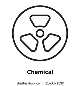 Chemical icon vector isolated on white background, Chemical transparent sign