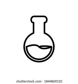 Chemical icon vector outline style.