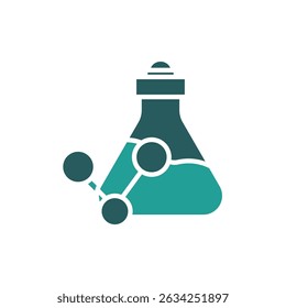 chemical icon. vector.Editable stroke.linear style sign for use web design,logo.Symbol illustration.