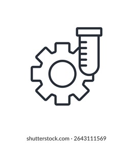 chemical  icon. vector.Editable stroke.linear style sign for use web design,logo.Symbol illustration.