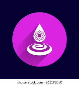 chemical icons icon drop water element formula symbol atom gene.