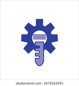 Iconos químicos. Vector de color simple