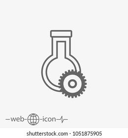 chemical industry vector icon