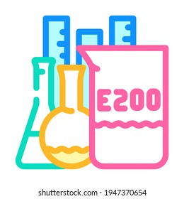 chemical inventory food additives color icon vector. chemical inventory food additives sign. isolated symbol illustration