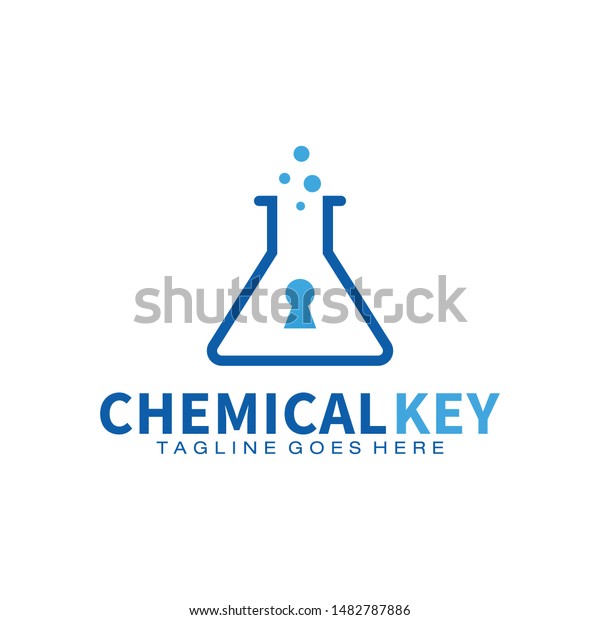 Chemical Key logo design\
template