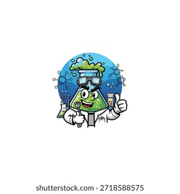 Chemical lab icon flat vector design.