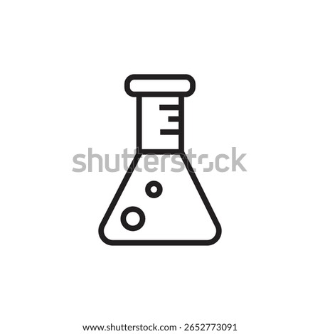 chemical lab icon outline editable stroke eps