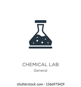 Chemical lab icon vector. Trendy flat chemical lab icon from general collection isolated on white background. Vector illustration can be used for web and mobile graphic design, logo, eps10