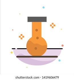 Chemical, Lab, Laboratory Abstract Flat Color Icon Template