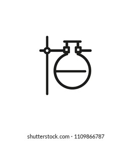 Chemical lab line icon. Laboratory, flask, test. Chemistry concept. Can be used for topics like science, analysis, medicine, biology.