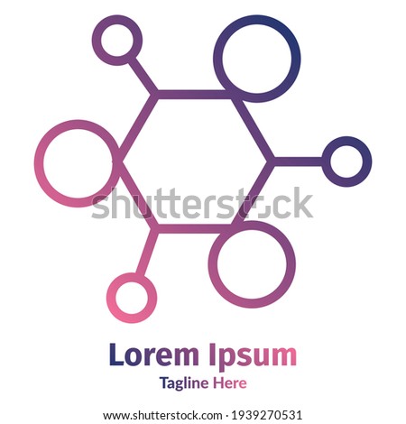 Chemical Lab molecule Logo Design Template Vector