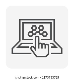Chemical lab and tool icon design, editable stroke.
