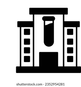 Chemical lab vector icon which can easily modify or edit


