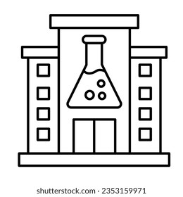 Chemical lab vector icon which can easily modify or edit


