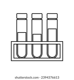 Chemical lab vector icons set. research illustration sign collection. laboratory and biotechnology symbol.