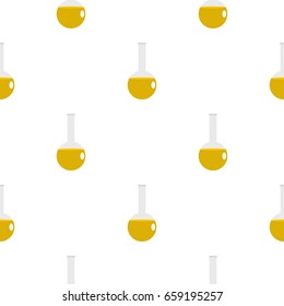 Chemical laboratory flask pattern seamless for any design vector illustration