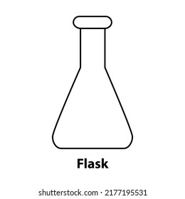 Chemical laboratory flasks, tubes a, chemistry science vector equipment. Lab glass containers for medical research experiments, test tube stands