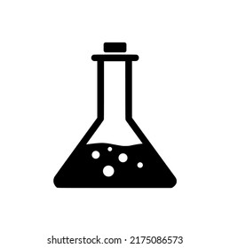 chemical laboratory glassware vector icon