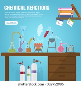 Chemical Laboratory. Scientific experiments.