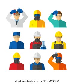 Chemical Laboratory Workers Vector 