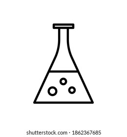 chemical line icon. education symbol. simple design editable. design vector illustration
