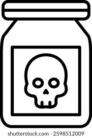 Chemical Line Vector Icon Design