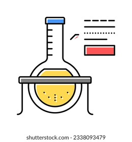 chemical liquid in bulb color icon vector. chemical liquid in bulb sign. isolated symbol illustration