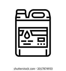 chemical liquid canister resin art line icon vector. chemical liquid canister resin art sign. isolated contour symbol black illustration
